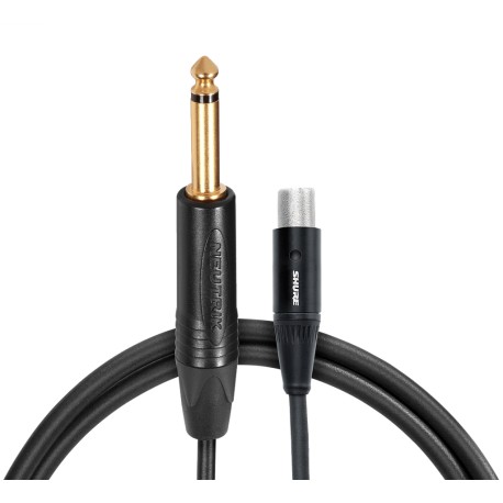 Shure - Cable TQG (TA4F) a Plug 1/4 para Bodypack, Tamaño: 90 cm Mod.WA306