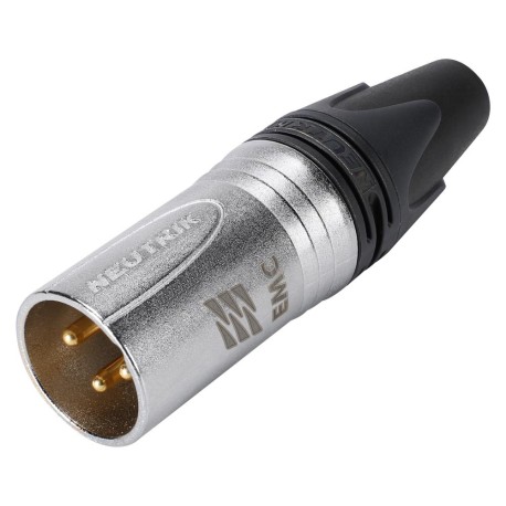 Neutrik - Conector XLR Macho 3 Polos Serie EMC Contactos en Oro Mod.NC3MXX-EMC