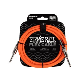 Ernie Ball - Cable de Audio 3.048 Mts., Anaranjado (Recto/Recto) Mod.6416