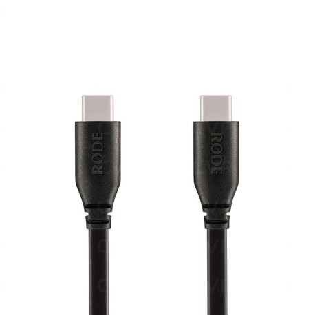 Rode - Cable USB-C a USB-C para Micrófonos, Recto/Recto Tamaño: 1.5 mt. Mod.SC17